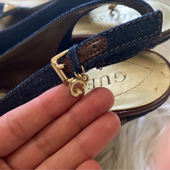 Guess denim own tore wedges - Picture 5 of 10